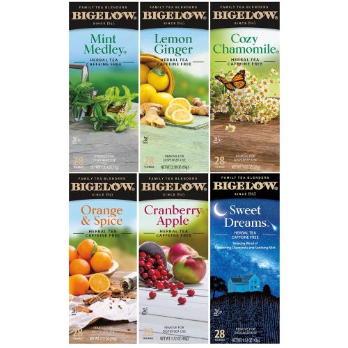 Bigelow Assorted Herbal Tea Bags, Caffeine Free